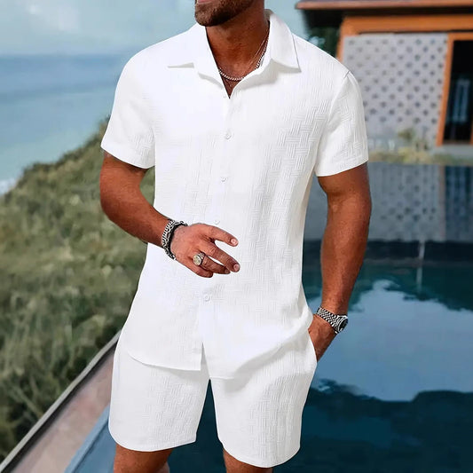 Herren Strandbekleidung Set Kurzarm Sommer Modern - BerlinGlamour