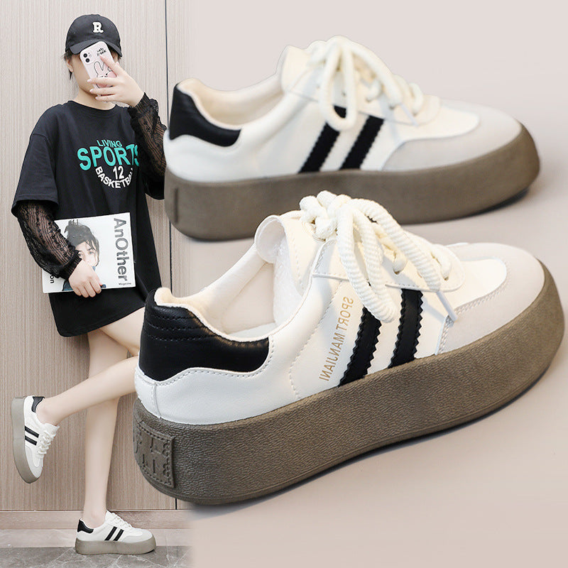 Damen Sneaker Modisch Platte Schnitt Auffällig - BerlinGlamour