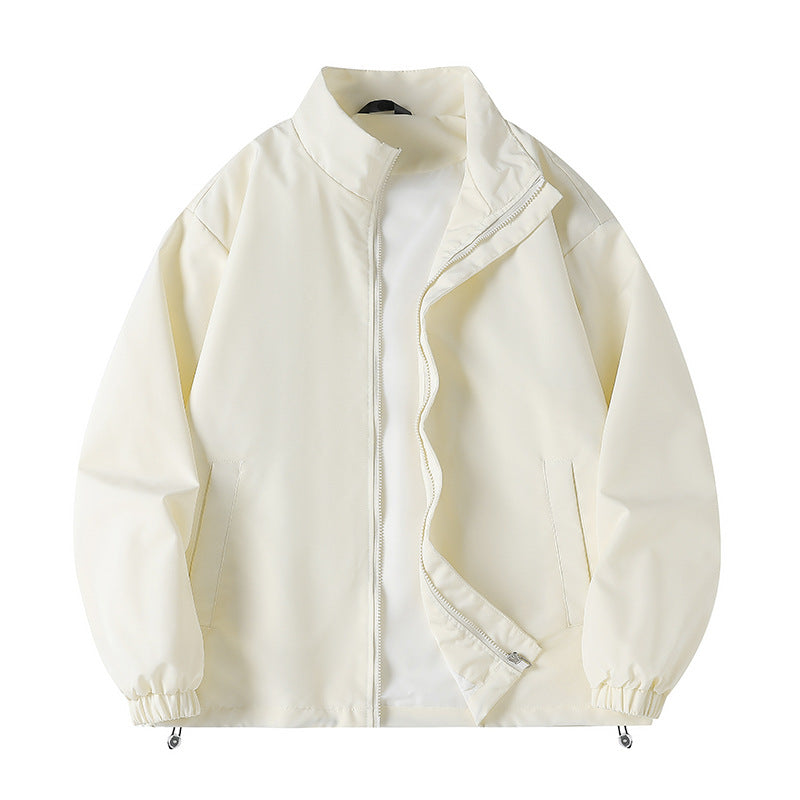 Herren Windjacke Lässig Modern mit Kragen und Taschen