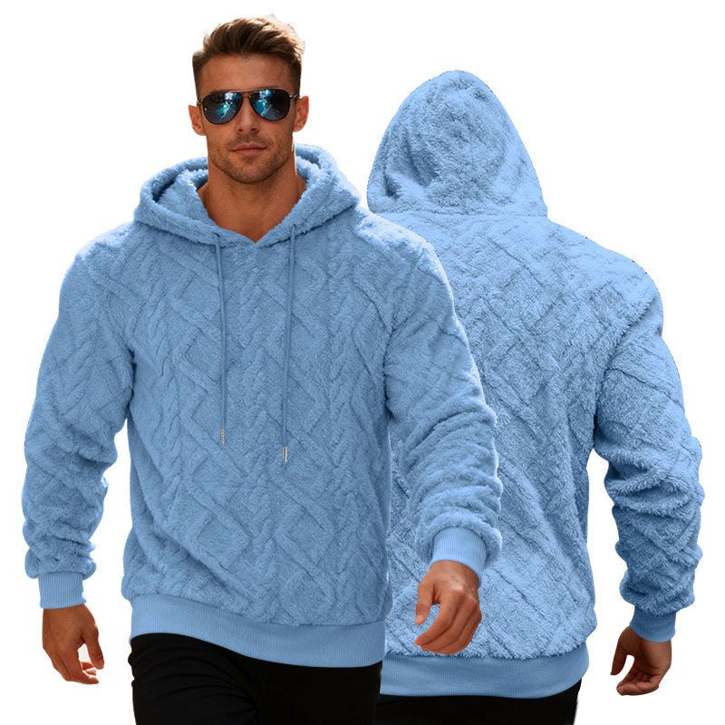 Herren Hoodie Soft Fleece Warm Kuschelig