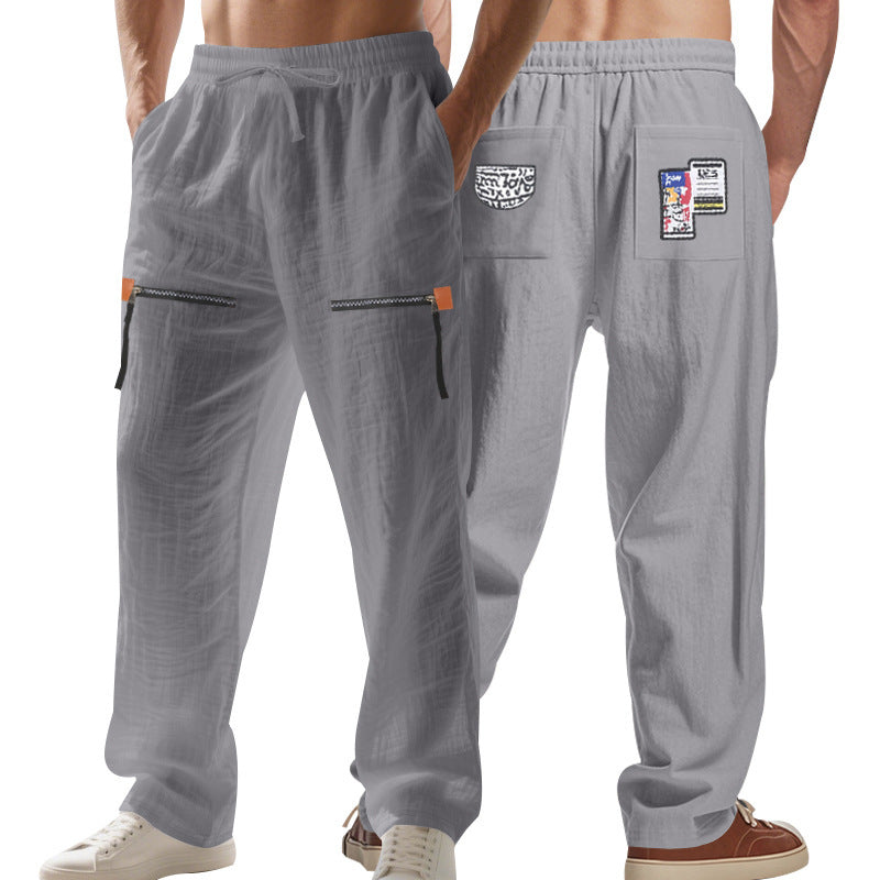 Herrenhose Urban Stil Elastisch Mit Taschen