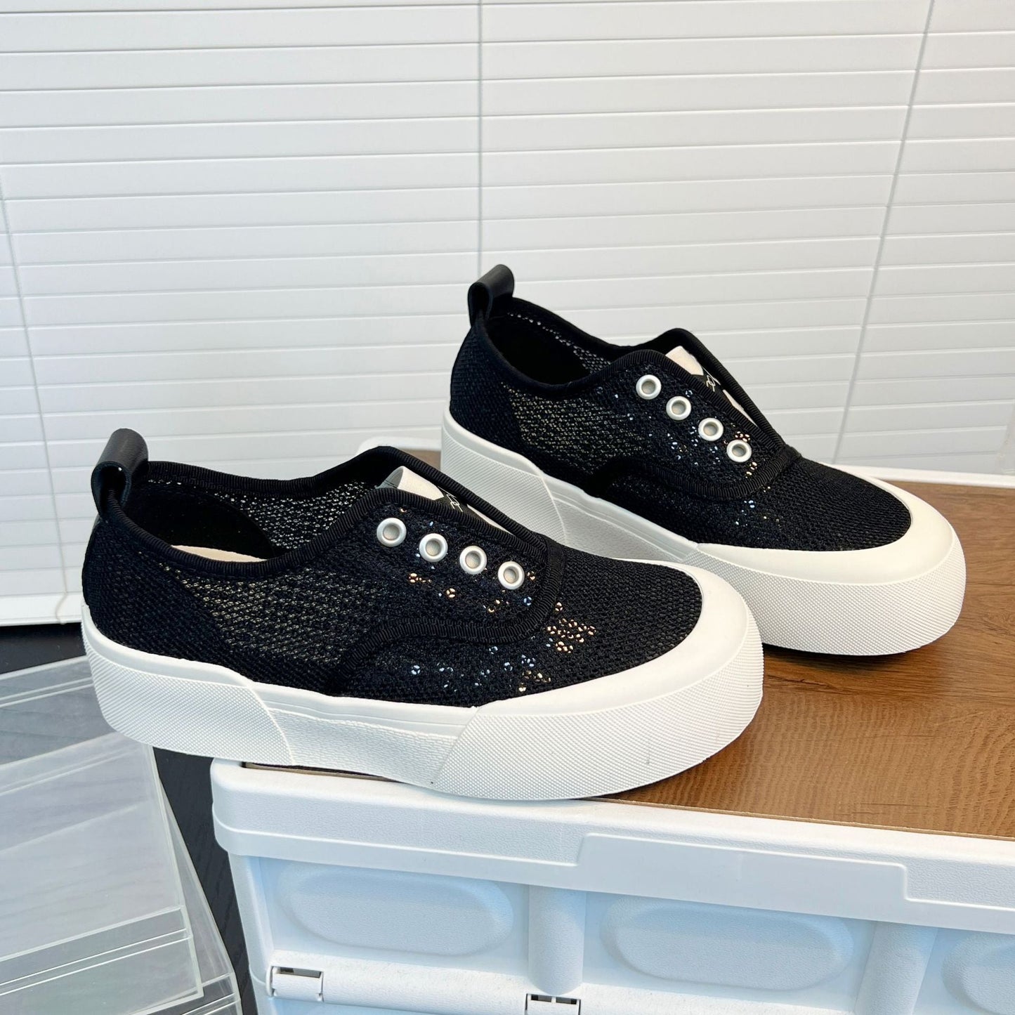 Damen Sneaker Sportlich Glitzer Atmungsaktiv