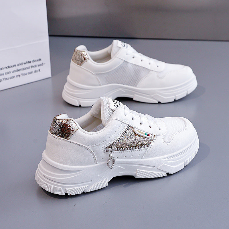 Damen Sneaker Modisch Funkelnd Atmungsaktiv