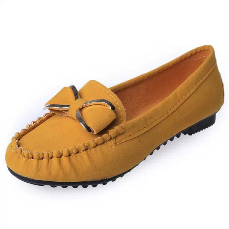 Damen Mokassin Schleifen-Design Rutschfest Comfort