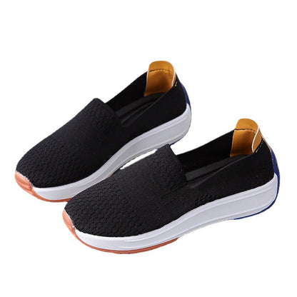 Damen Sneaker Sportlich Atmungsaktiv Netzstoff