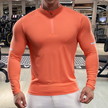 Herren Funktionsshirt Sportlich Langarm Atmungsaktiv