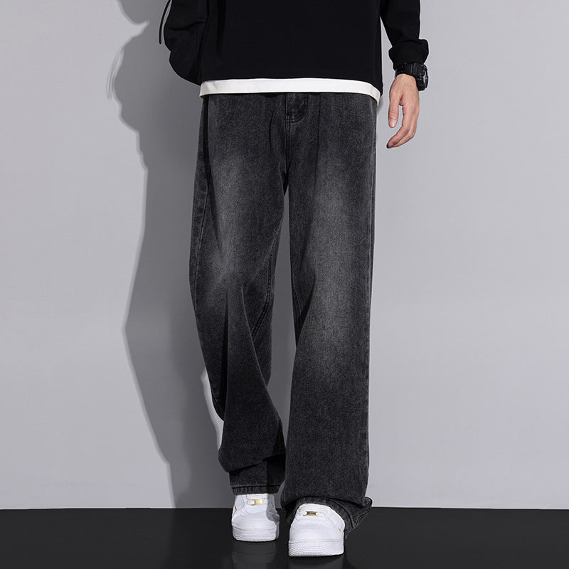 Herren Jeans Weite Bein Moderner Used Look