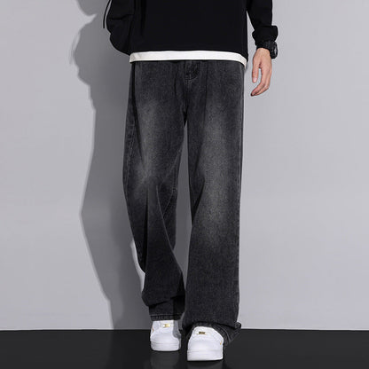 Herren Jeans Weite Bein Moderner Used Look