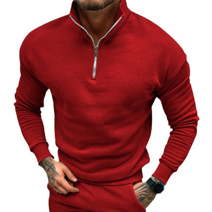 Herren Pullover Eleganter Style Kragen Reißverschluss Modern