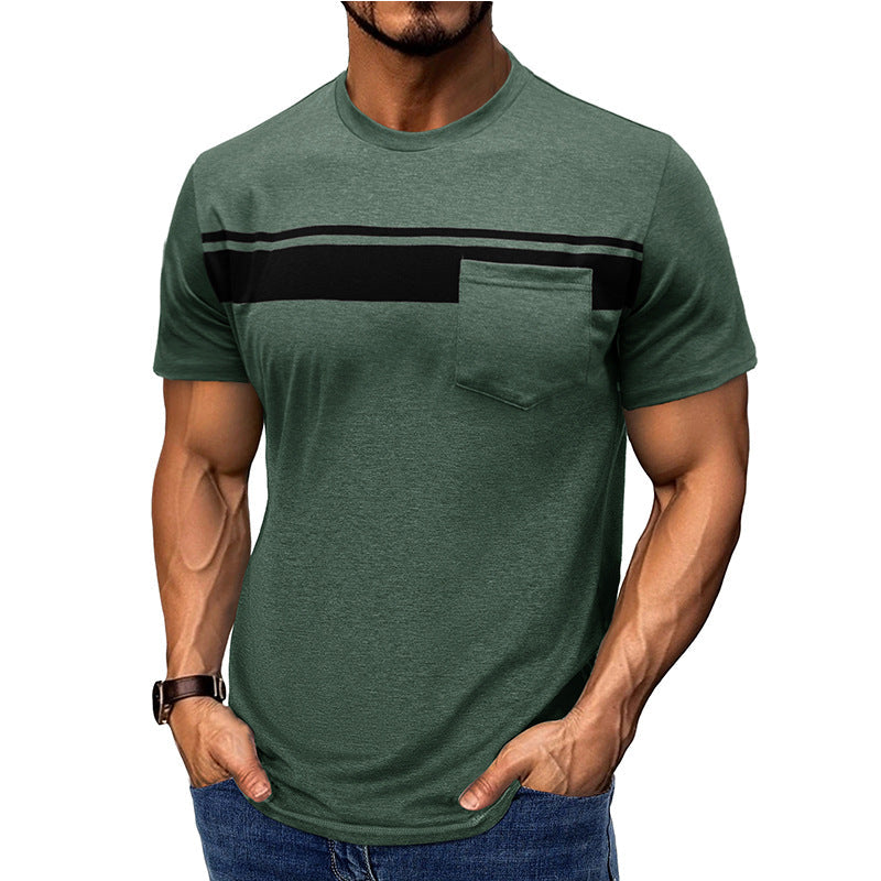 Herren Kurzarmshirt mit Brusttasche Modern Style