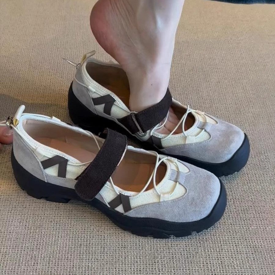 Damen Schuhe Alltag Bequem Klettverschluss Robust - BerlinGlamour