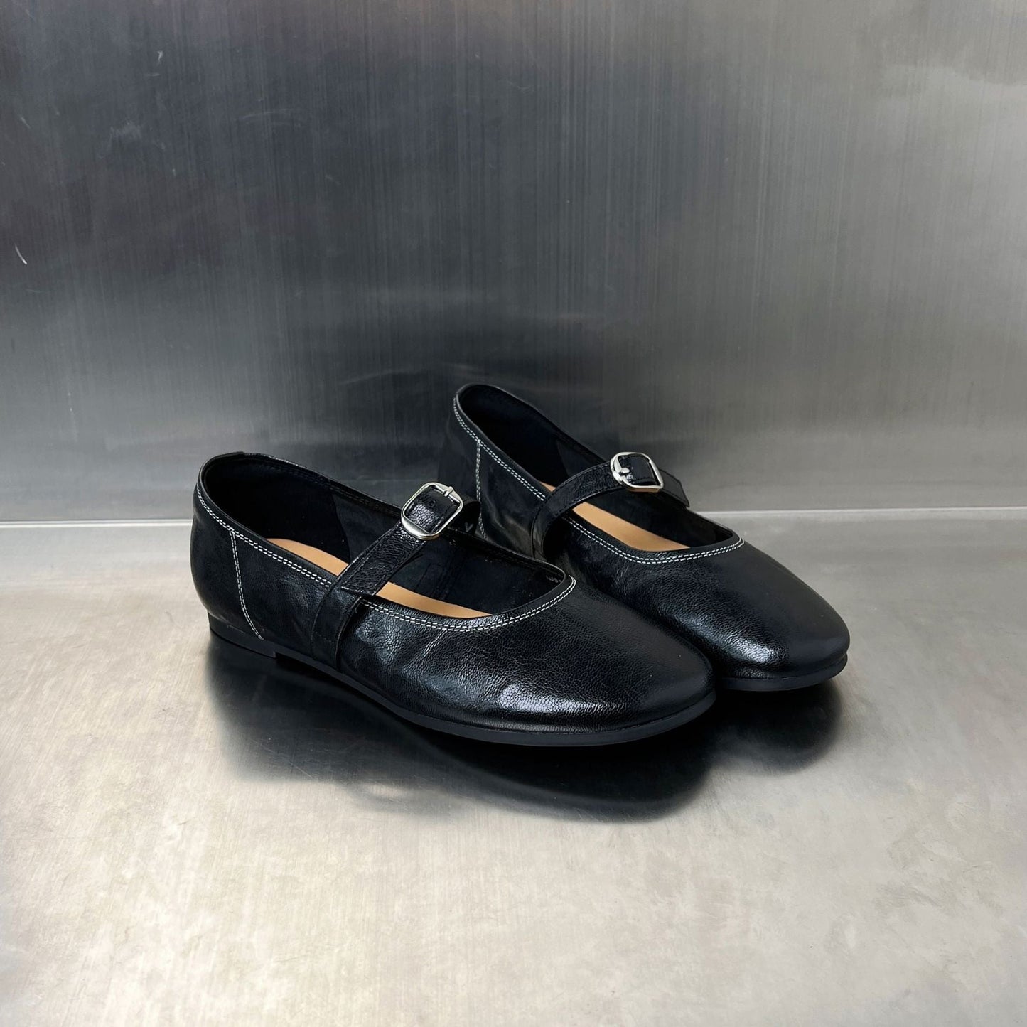 Damen Slipper Elegant Schnallenverschluss Warm