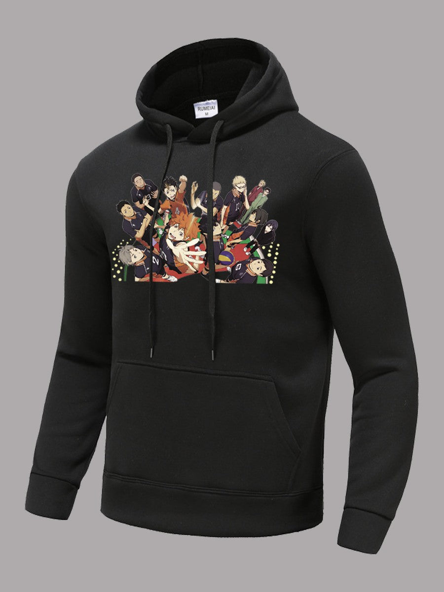 Herren Hoodie Anime Druck Berlin Streetwear Style
