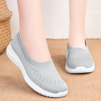 Damen Sneaker Bequem Luftig Slip-On Flexibel - BerlinGlamour