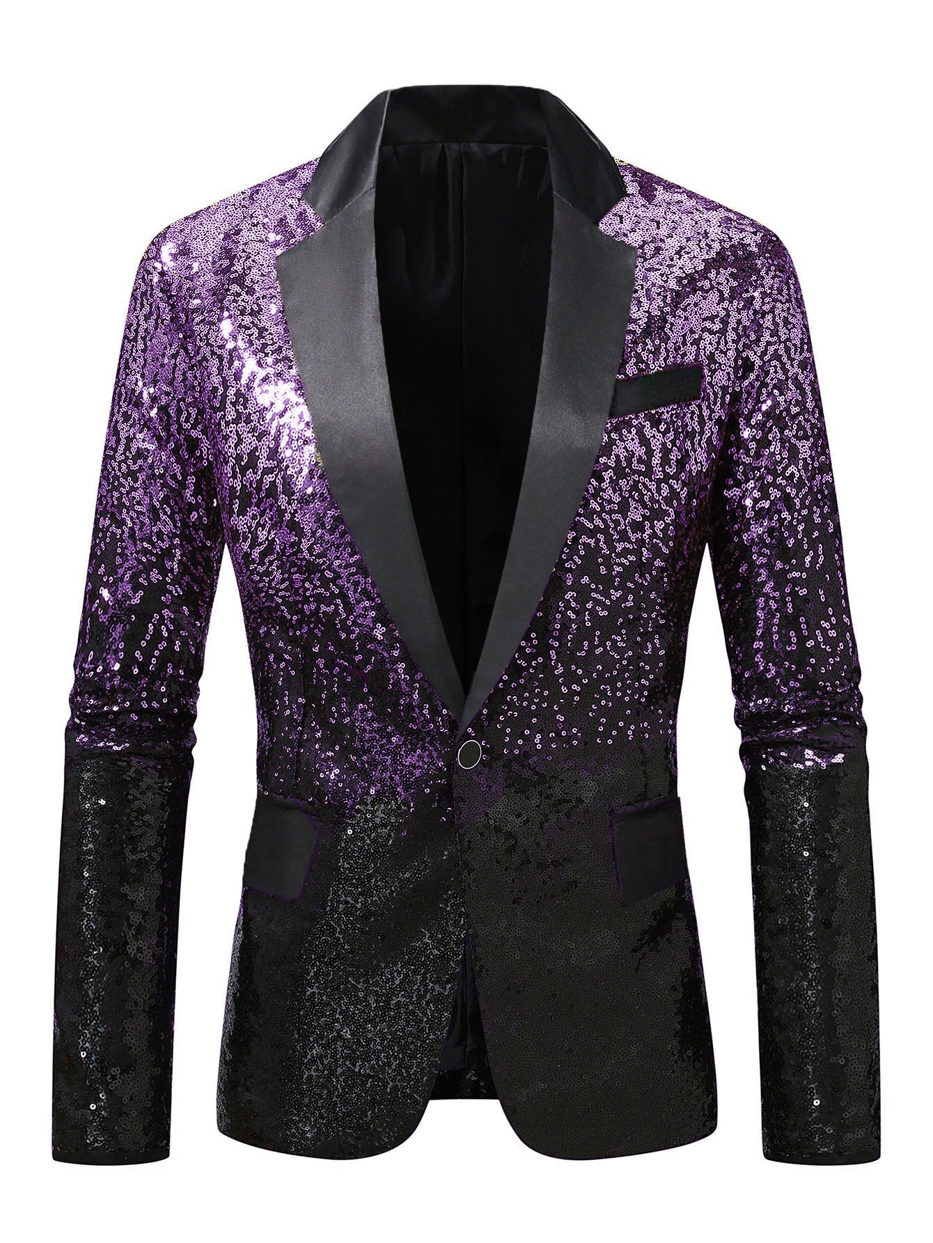 Herren Anzugblazer Elegant Pailletten Luxus Blazer Modern