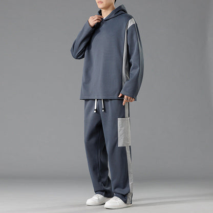 Herren Hoodie Set Jogginghose Sportlich Bequem