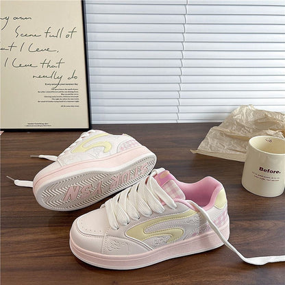 Damen Sneaker Trendy Atmungsaktiv Netzdesign