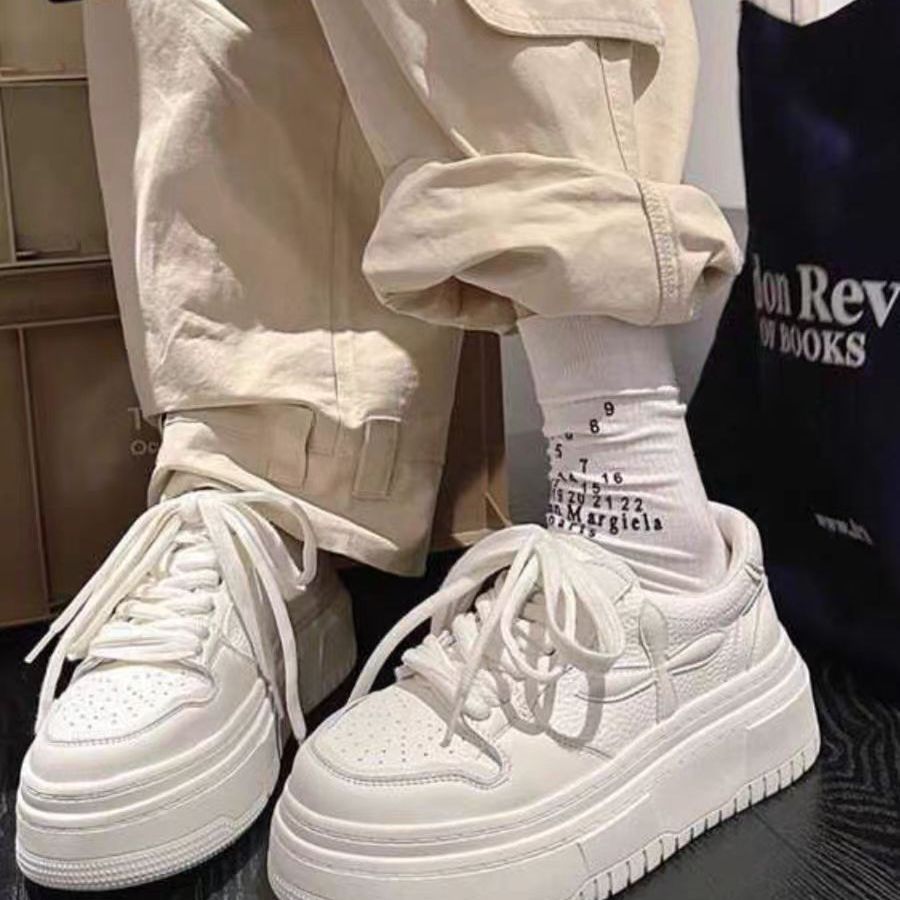 Damen Plateau Sneaker Hoch Modern Strukturiert