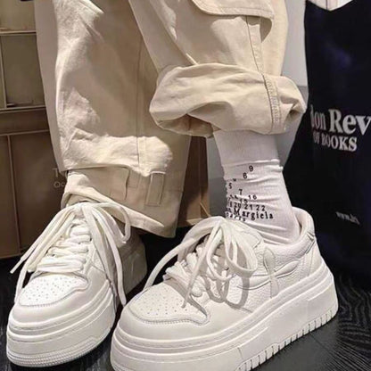 Damen Plateau Sneaker Hoch Modern Strukturiert