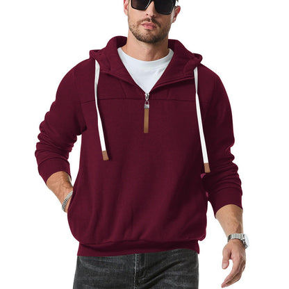 Herren Sportpullover Kapuzenpulli Elastisch Mit Reißverschluss