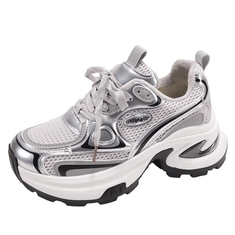 Damen Sneaker Sportlich Chunky Laufschuhe mit Dämpfung