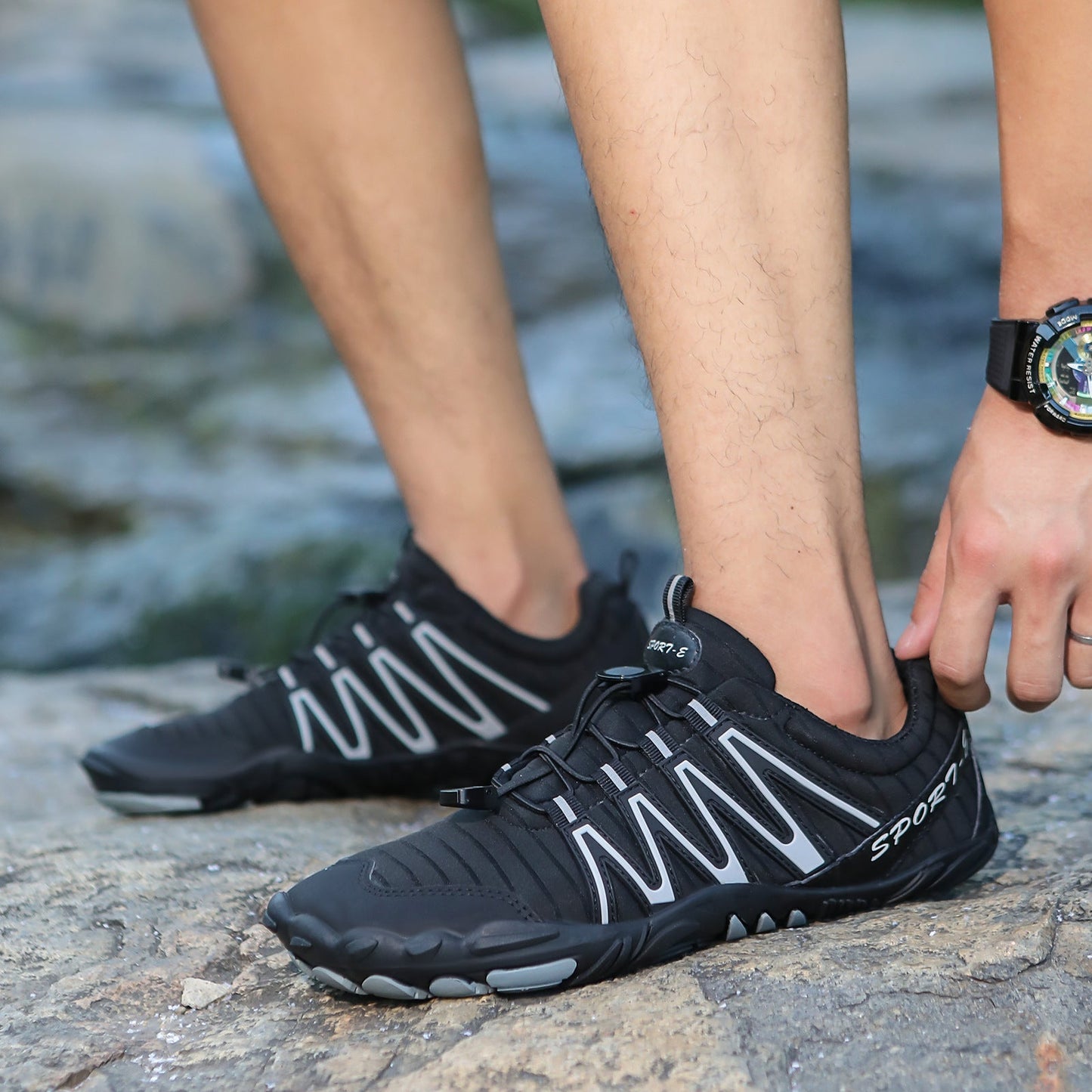 Damen Wanderstiefel Sportlich Atmungsaktiv Rutschfest