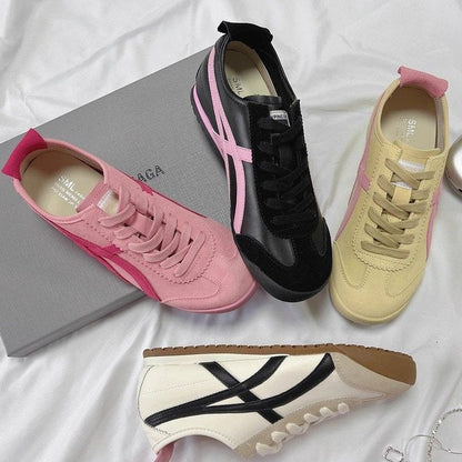 Damen Sneaker Sportlich Atmungsaktiv Weiße