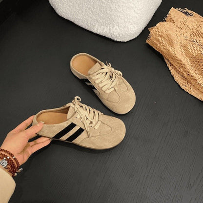 Damen Sneaker Sportlich mit Schnürverschluss Modern