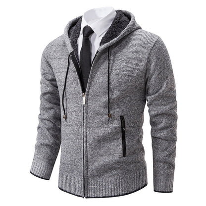 Herren Kapuzenjacke Sportlich Warm Isoliert mit Taschen - BerlinGlamour