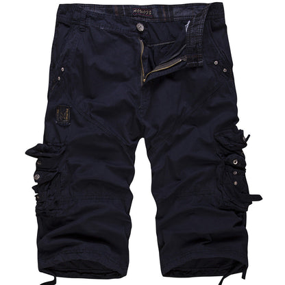 Herren Cargoshorts Bequem mit verstellbarem Bund und vielen Taschen