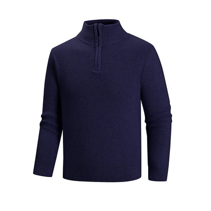 Herren Strickpullover Modern mit Reißverschluss und Muster