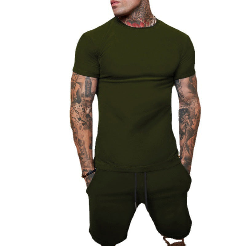 Herren Sportset Weich Baumwolle Elastisch Bequem