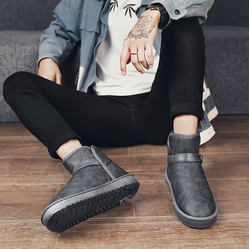 Damen Stiefel Kurz Elegant mit verstellbarem Riemen