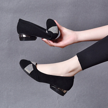 Damen Ballerinas Glitzer Dekor Komfort Schuhe
