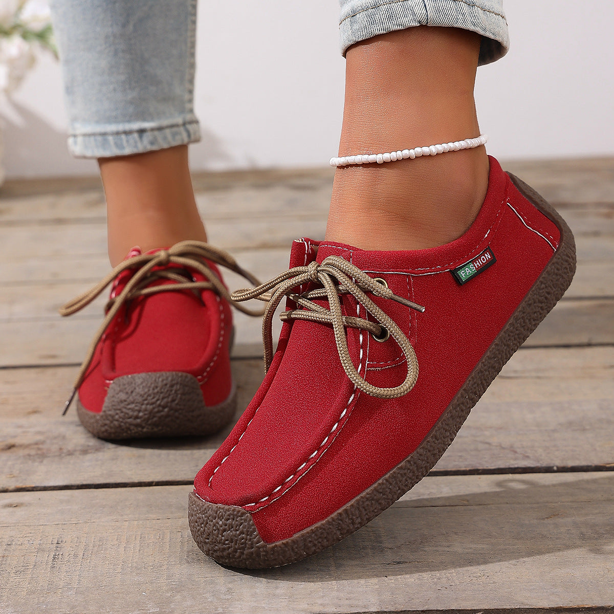 Damen Freizeitschuhe Bequem Schnürschuhe Modern - BerlinGlamour