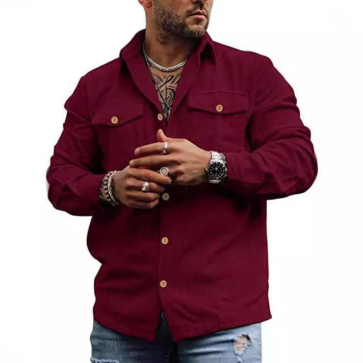 Herren Lederjacke Lässig Schnitt Modern