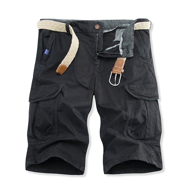 Herren Cargoshorts Bequem mit Taschen und Kordelzug