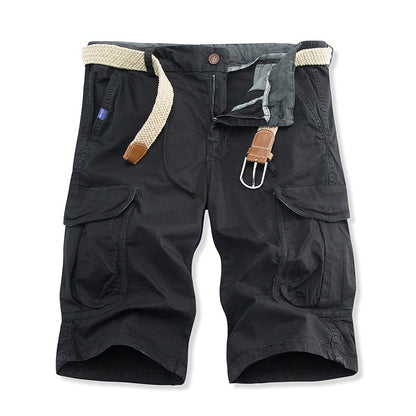 Herren Cargoshorts Bequem mit Taschen und Kordelzug