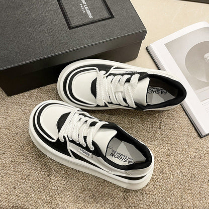 Damen Sneaker Plateau Dicksohle Modern Design