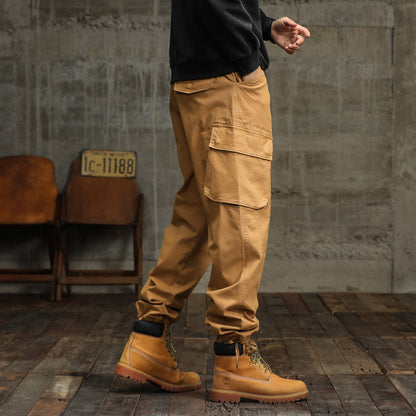 Herren Cargo-Hose Mit Verstellbarem Bund Und Vielen Taschen