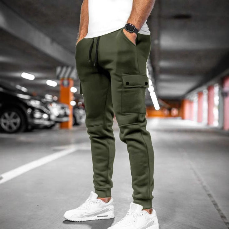 Herren Jogginghosen Cargo Bequem Schwarz