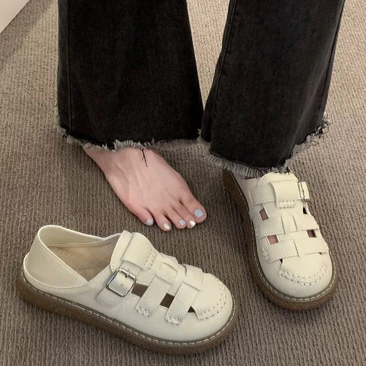 Damen Clogs Rutschfest Modisch Riemenverschluss - BerlinGlamour