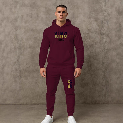 Herren Sportset Hoodie Jogginghose Set Sportlich Bequem