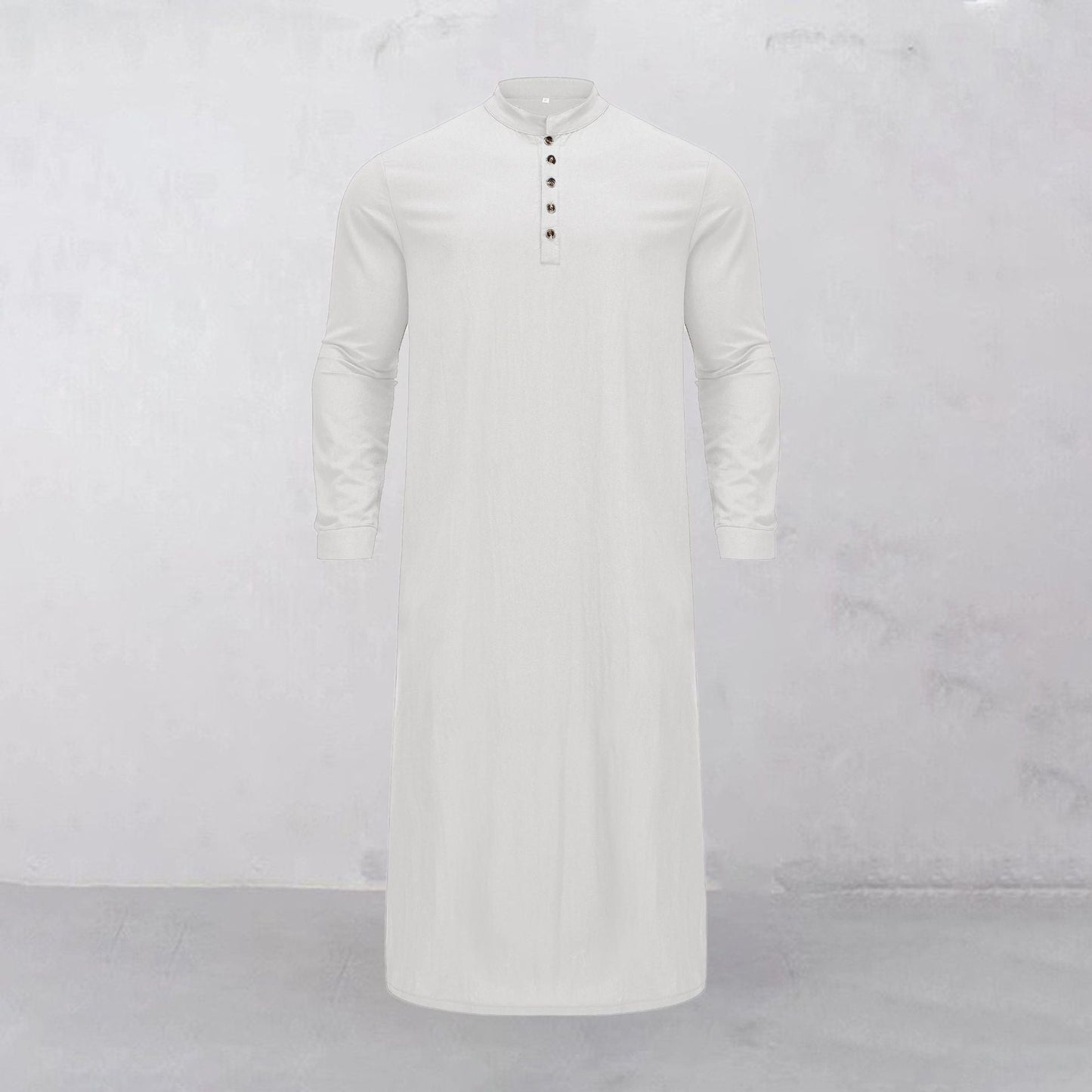 Herren Kaftan Langarm Modern mit Knöpfen