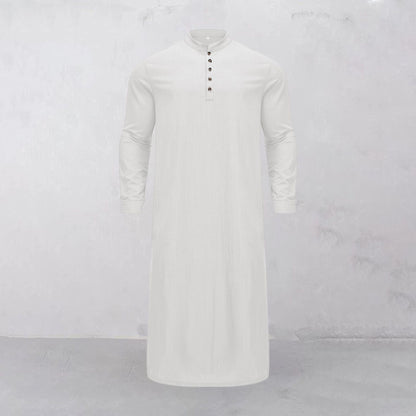 Herren Kaftan Langarm Modern mit Knöpfen