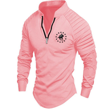Herren Pullover Sportlich Halbzipper Modern