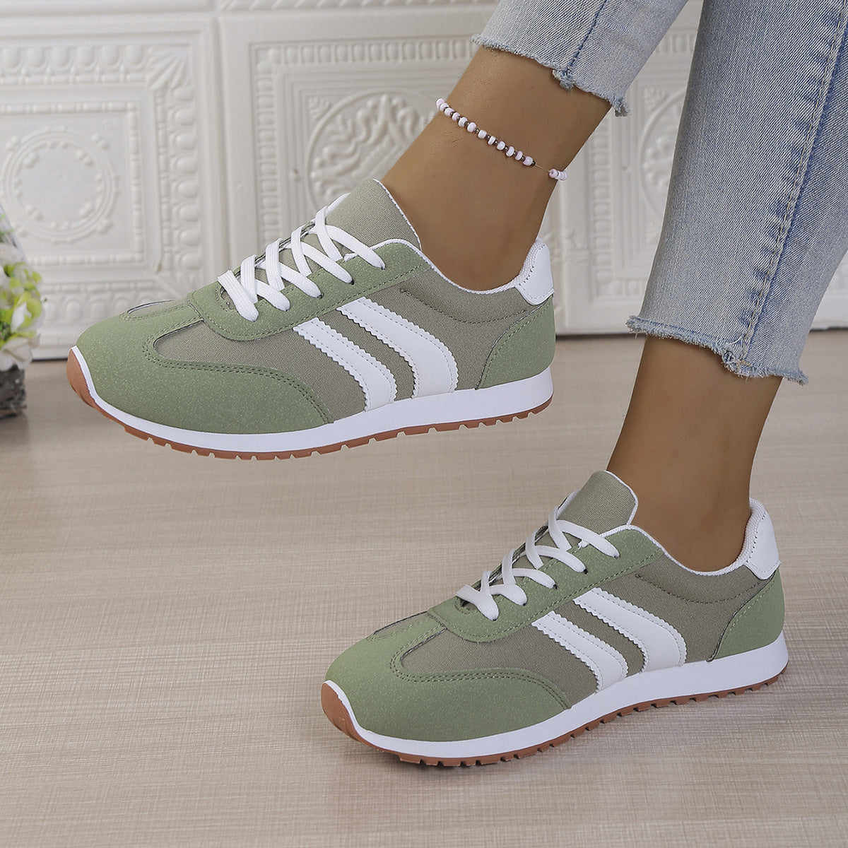 Damen Sneaker Retro Style atmungsaktiv Sportlich - BerlinGlamour