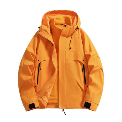 Herren Wetterjacke Multifunktion mit abnehmbarer Kapuze Waterproof - BerlinGlamour