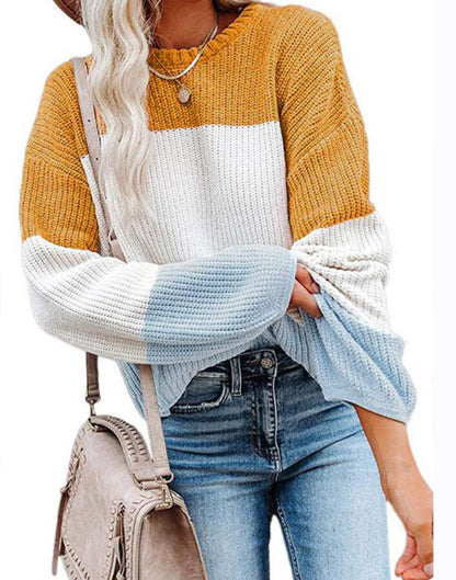 Damen Pullover Lässig Stricken Casual