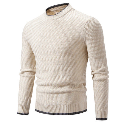 Strickpullover Herren Modern Rippmuster Winter